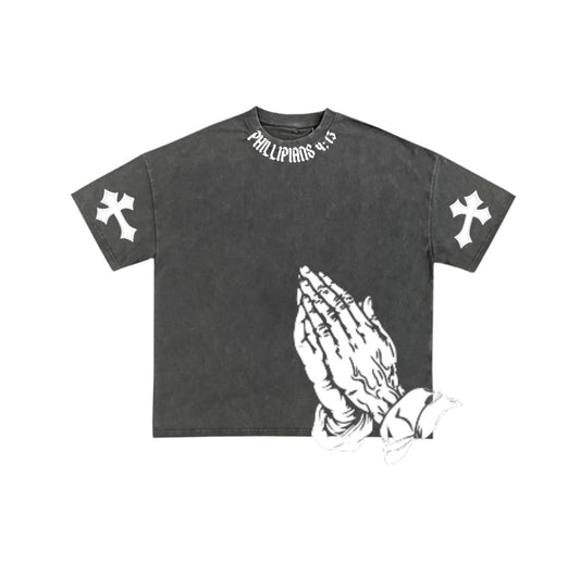 001  BLACK OVERSIZED WASHED TEE