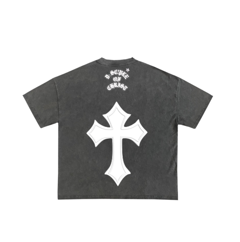 001  BLACK OVERSIZED WASHED TEE